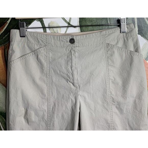Chicos Size 0 US Small Beige Khaki Capri Pants Cotton Blend - Picture 4 of 7